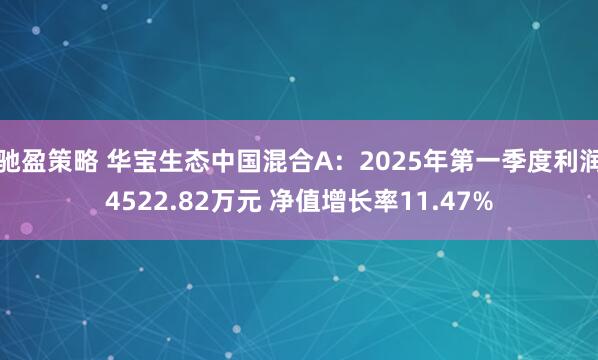 驰盈策略 华宝生态中国混合A：2025年第一季度利润4522.82万元 净值增长率11.47%